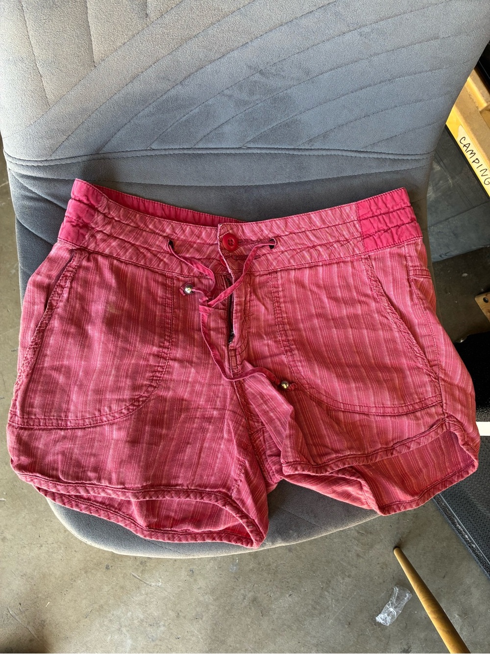 Prana Women's Pink Drawstring Athletic Shorts